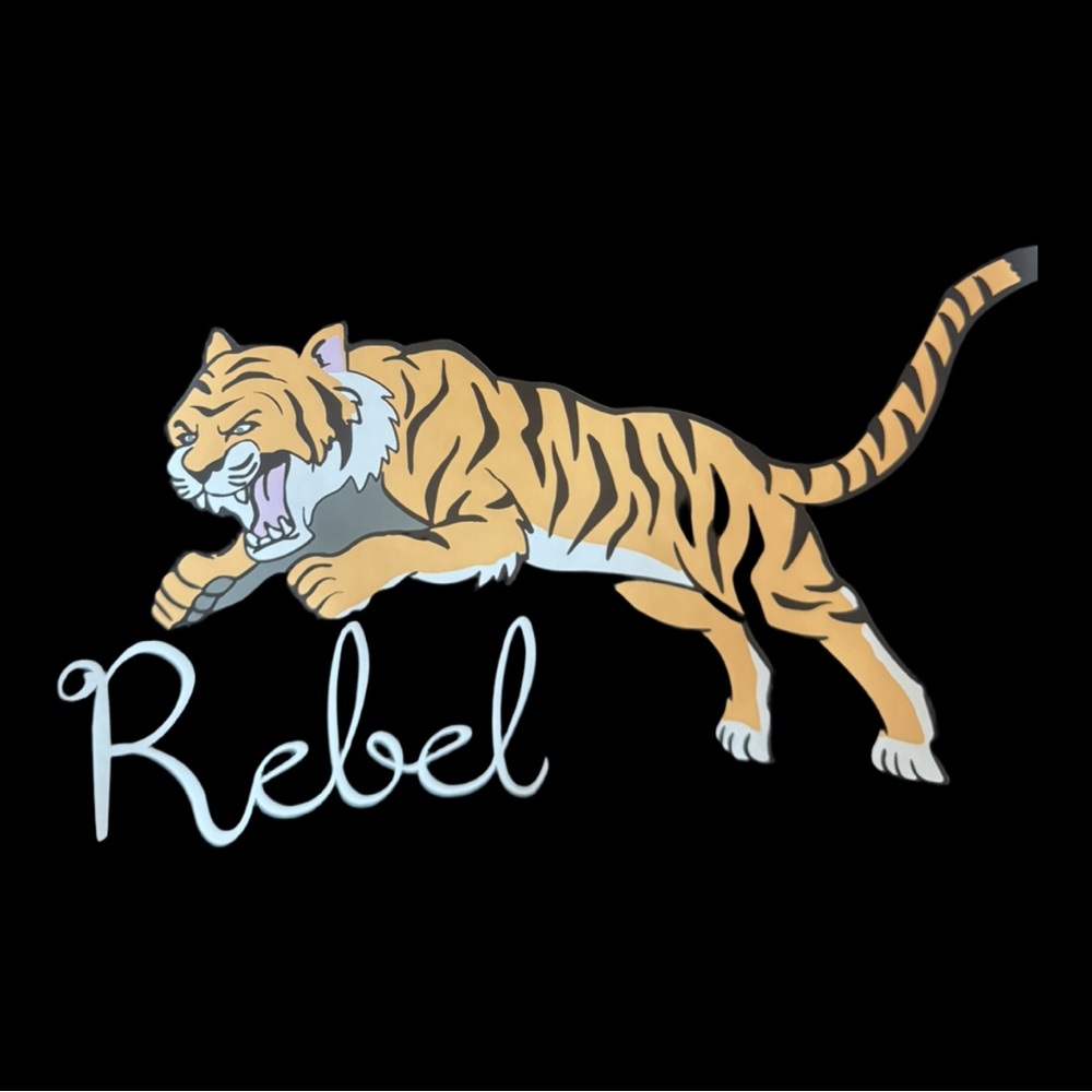 New Wildfox Black Rebel Tiger Zipper Tote Bag - Picture 5 of 12